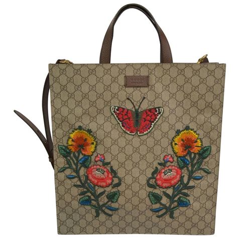 white gucci bag with butterfly|gucci handbag with butterfly.